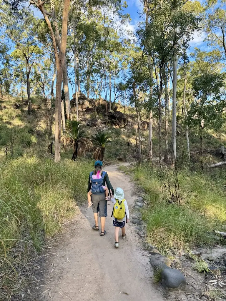 Carnarvon Gorge main gorge track is suitable for kids