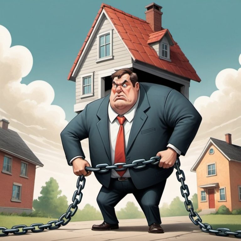 Should I buy a house - An image of a person struggling with home ownership